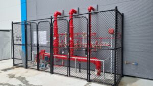 Chain Mesh Sprinker Enclosure