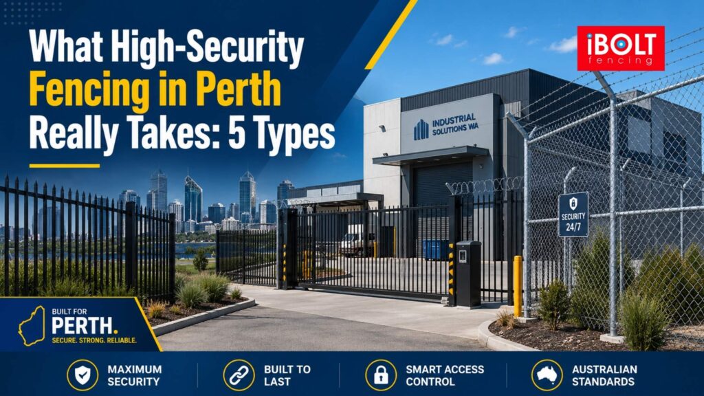 What High-Security Fencing in Perth Really Takes: 5 Types