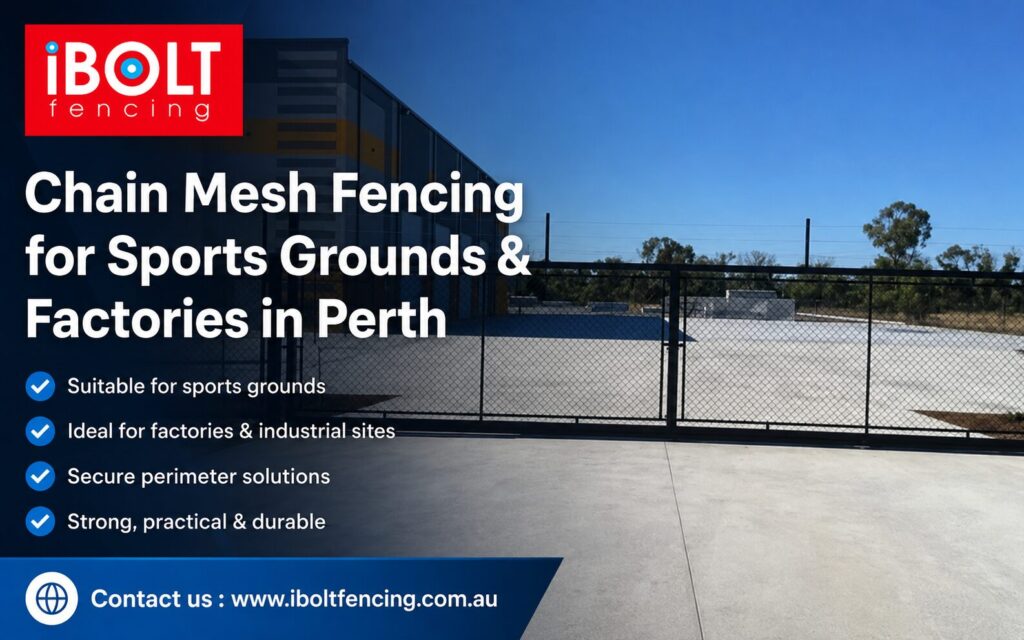 Chain Mesh Fencing for Sports Grounds & Factories in Perth