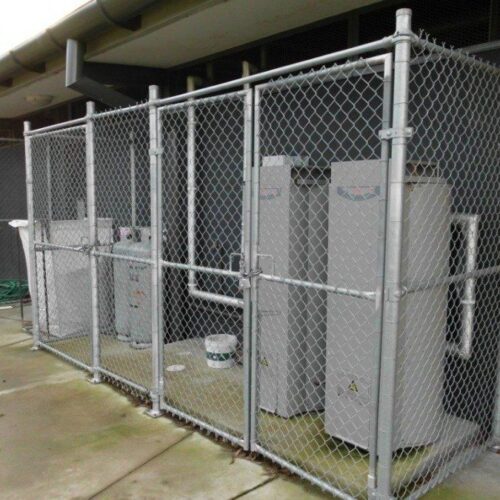 Galvanized Chain mesh enclosure with gates